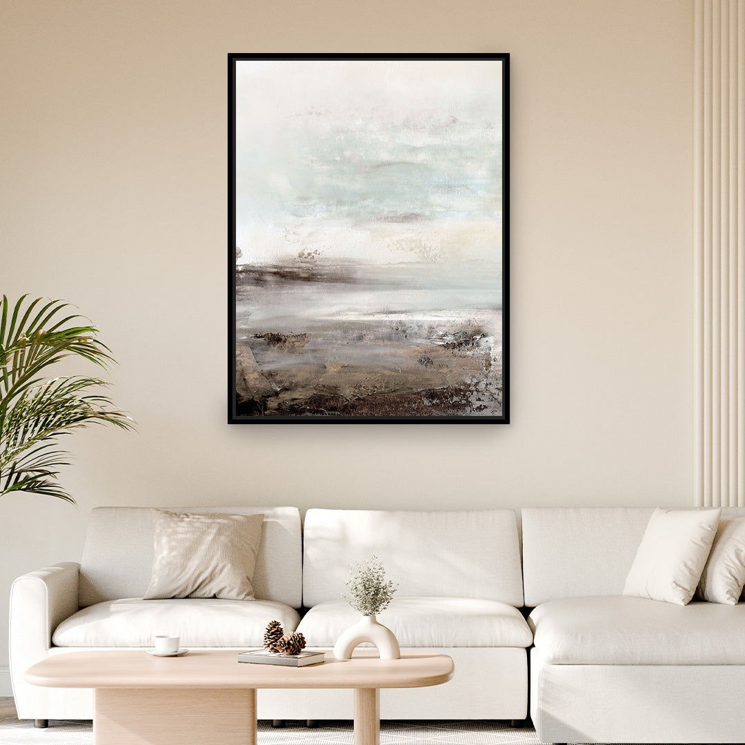 Downtempo 1 Framed Printed Canvas