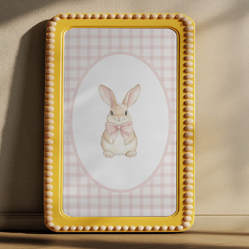 Rabbit Gingham Print