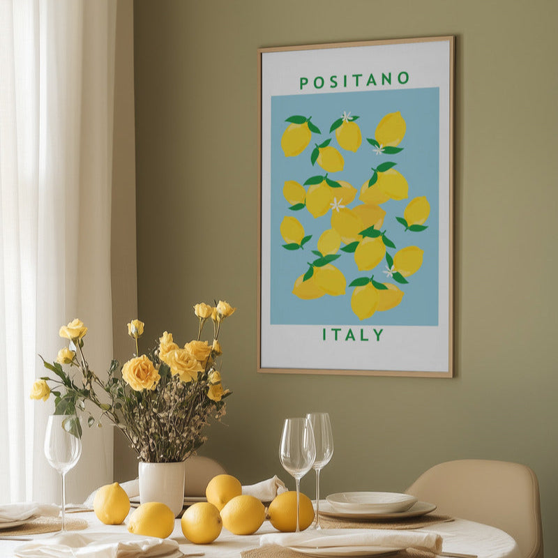 Lemons Flower Market Print