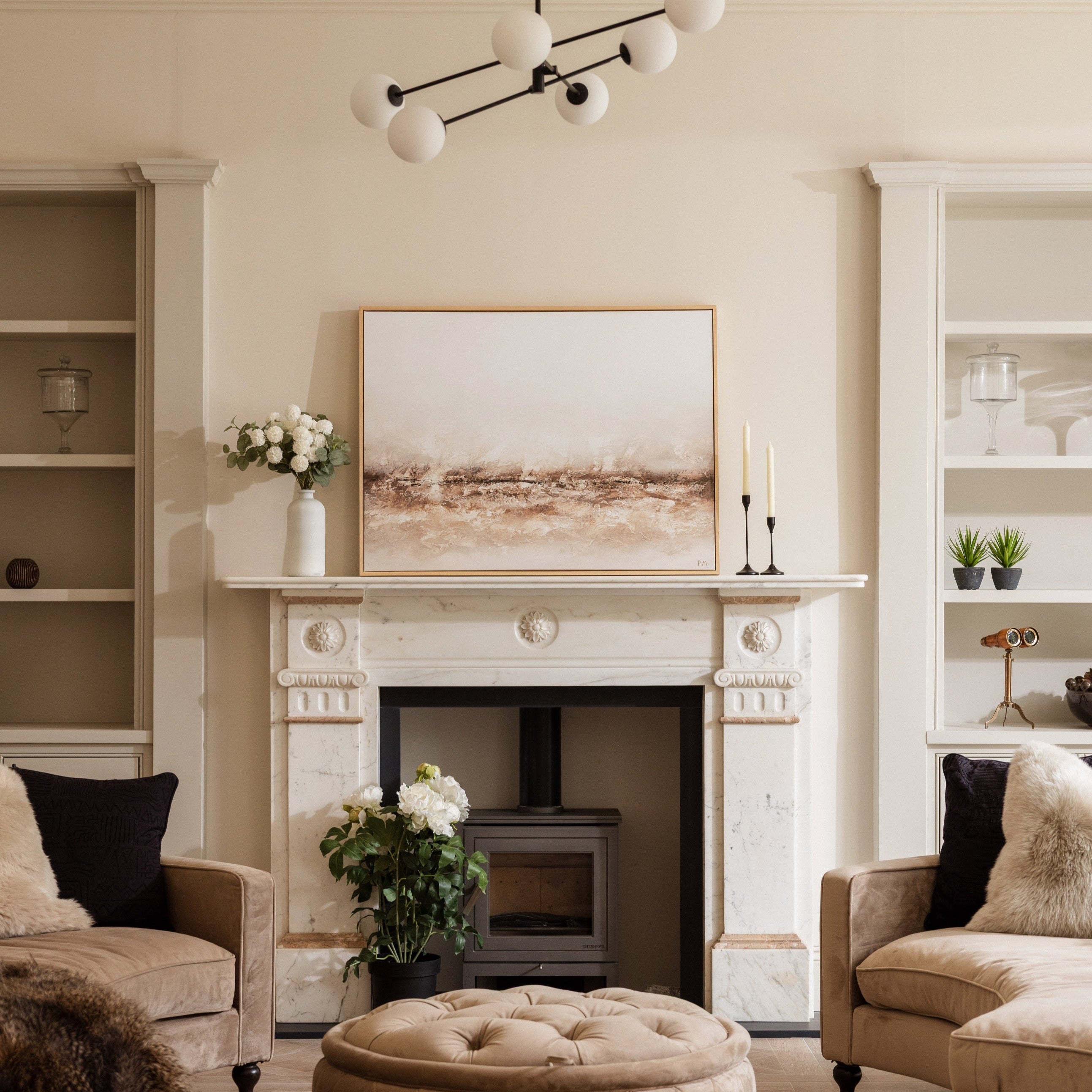 Terres Landscape Framed Printed Canvas - Mala Art Co.