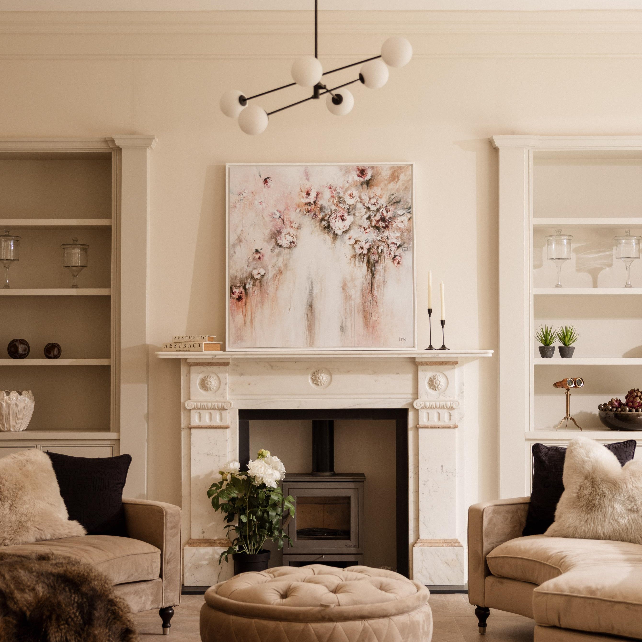 Amore Square Framed Printed Canvas - Mala Art Co.