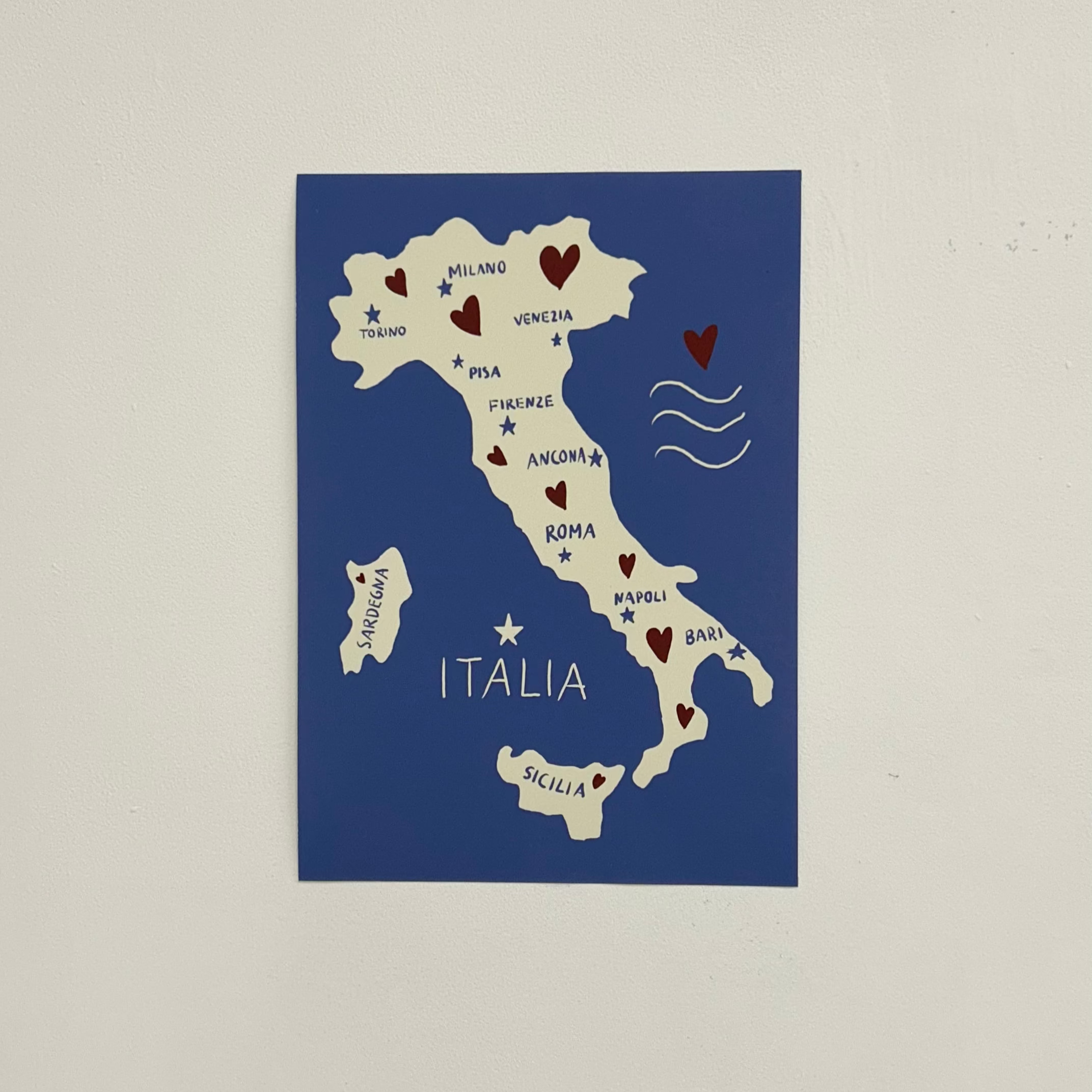 Italiy Map Print