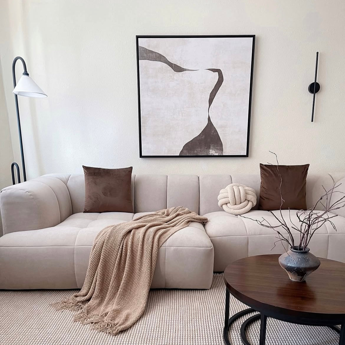 Gigi III Square Framed Printed Canvas - Mala Art Co.