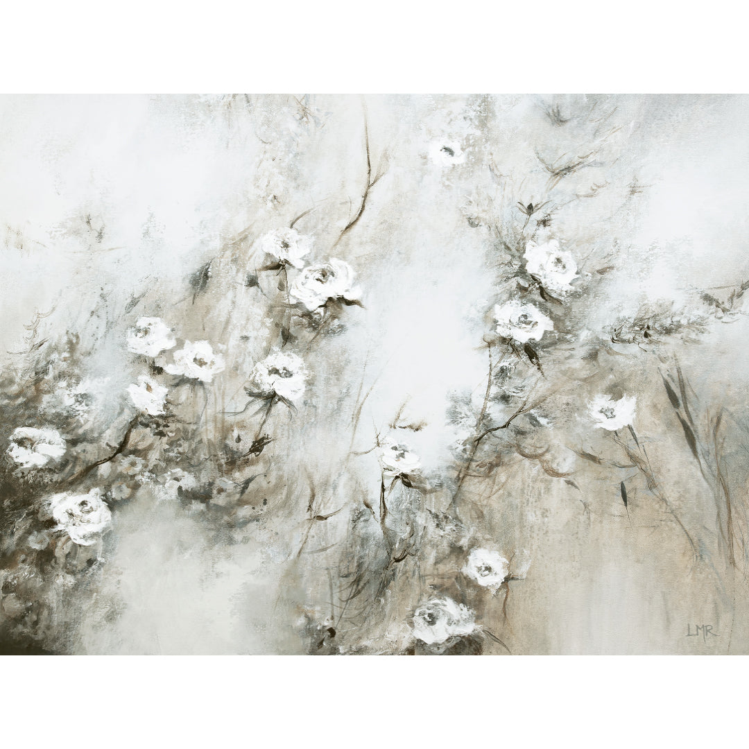 Wild Blooms Landscape Framed Printed Canvas - Mala Art Co.