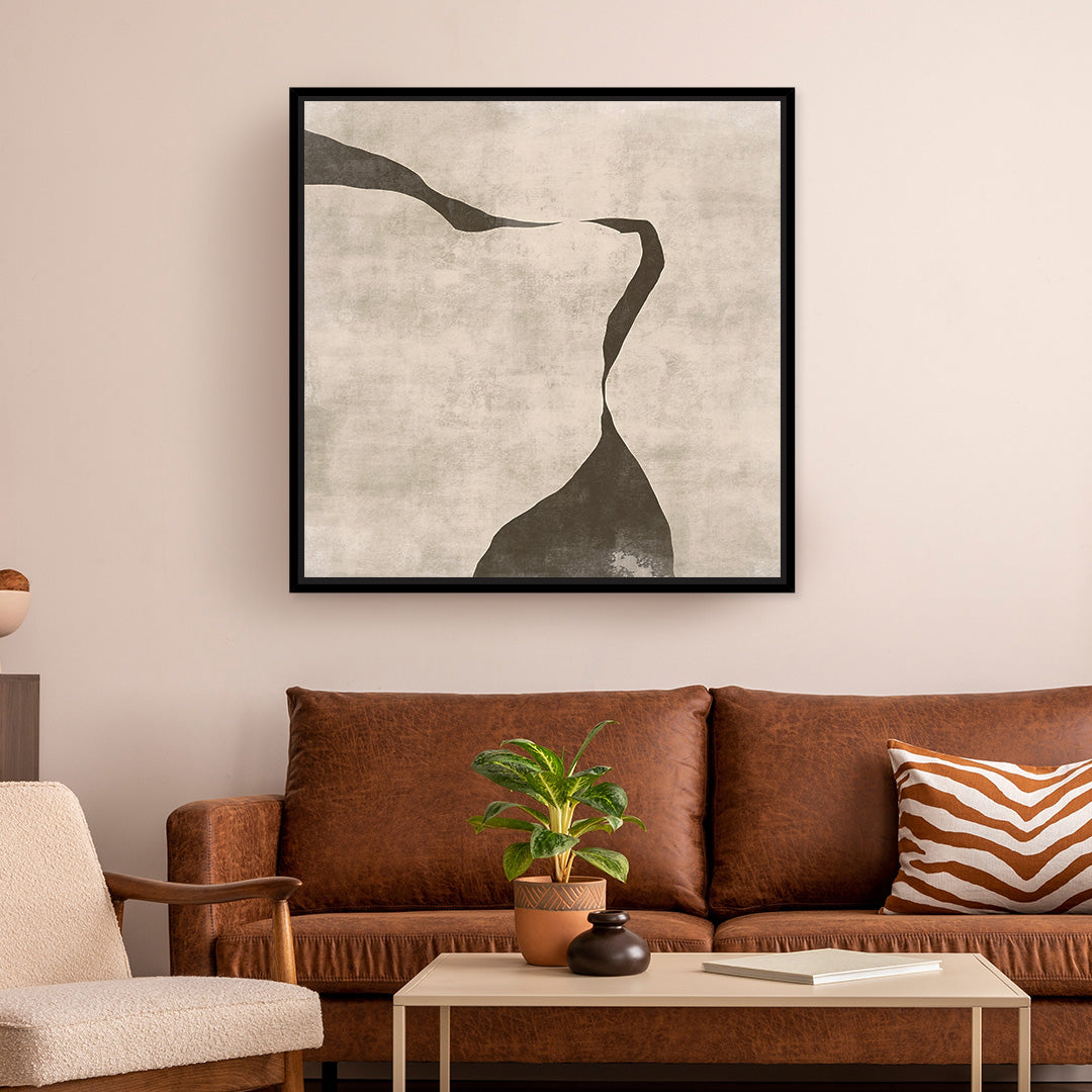 Gigi III Square Framed Printed Canvas - Mala Art Co.