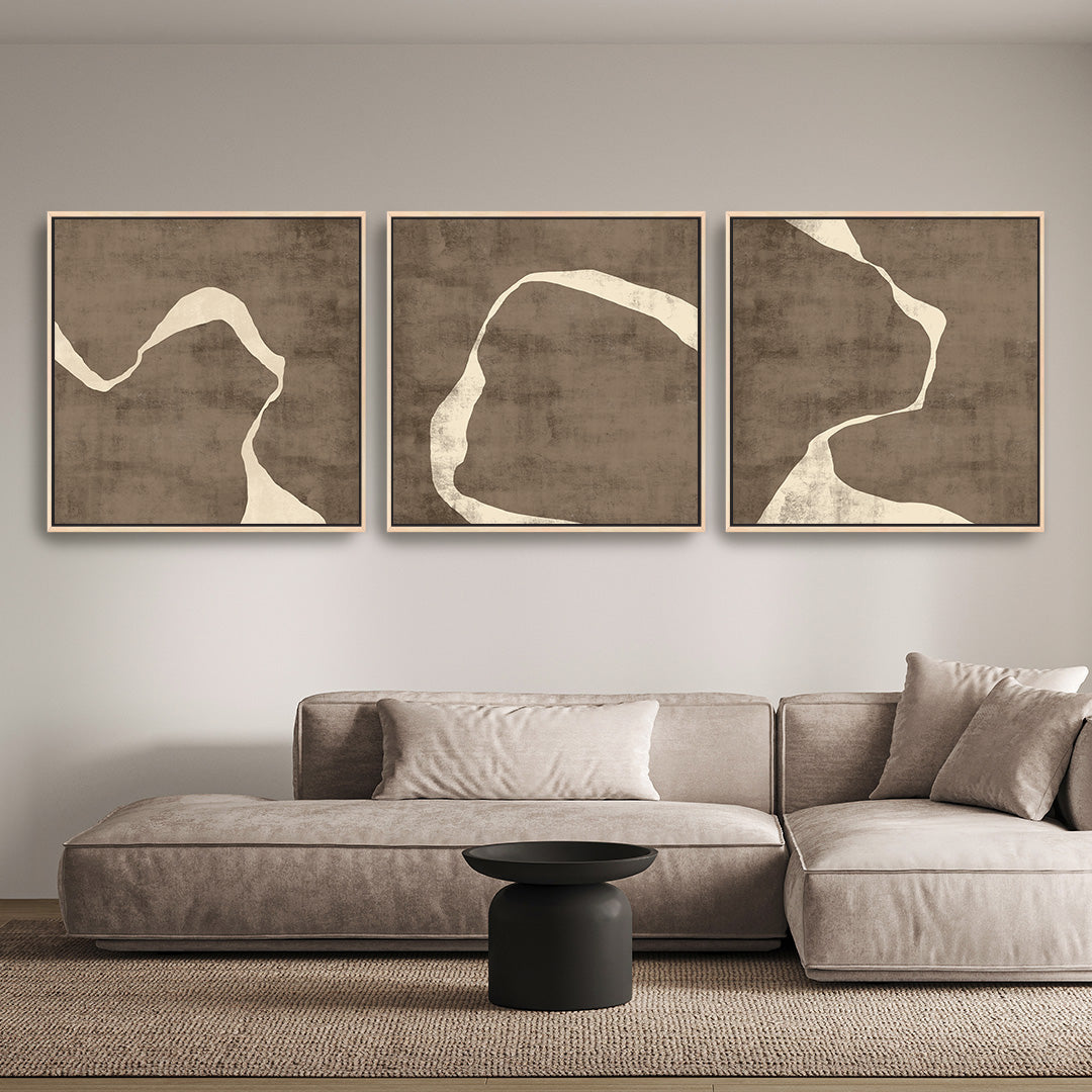 Moko Square Framed Canvas Set of 3 - Mala Art Co.