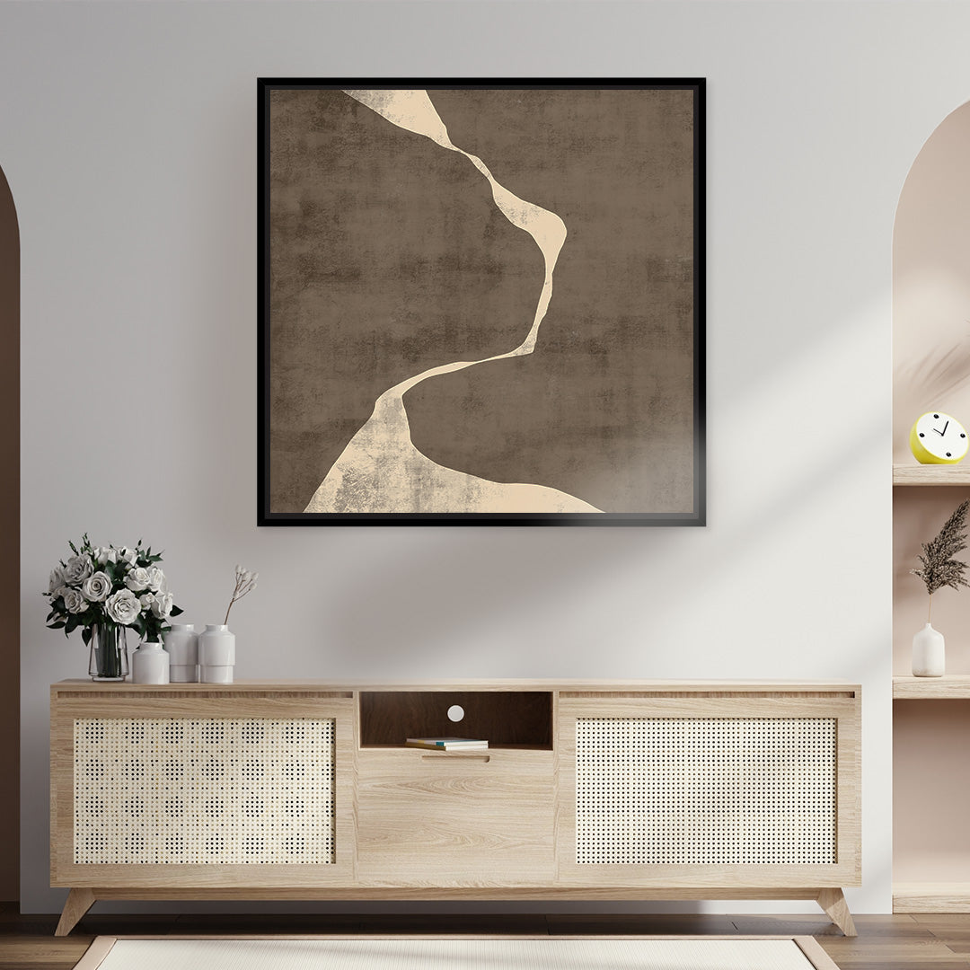 Moko III Square Framed Printed Canvas - Mala Art Co.