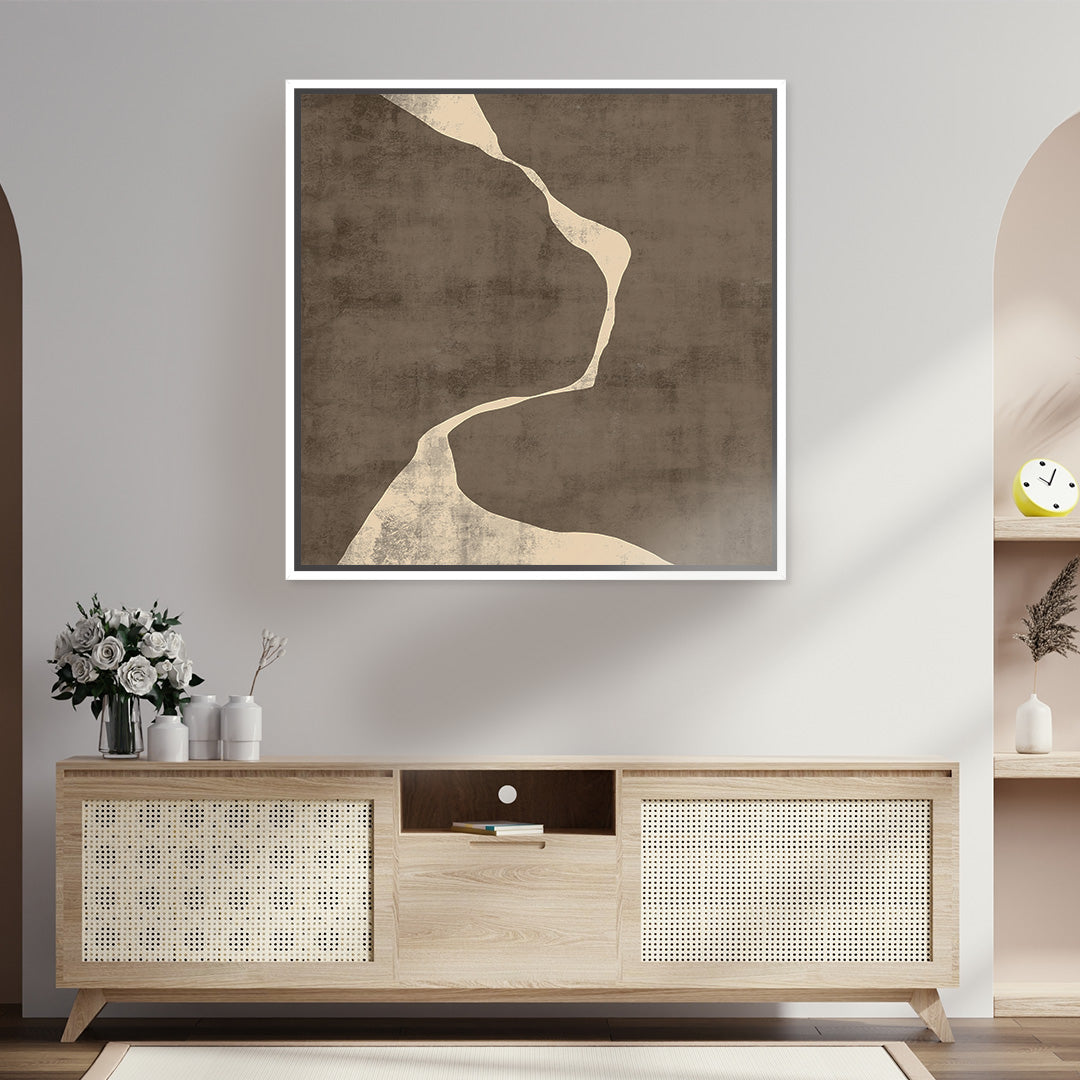 Moko III Square Framed Printed Canvas - Mala Art Co.