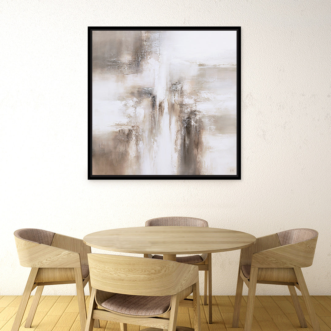 Mimi I Square Framed Printed Canvas