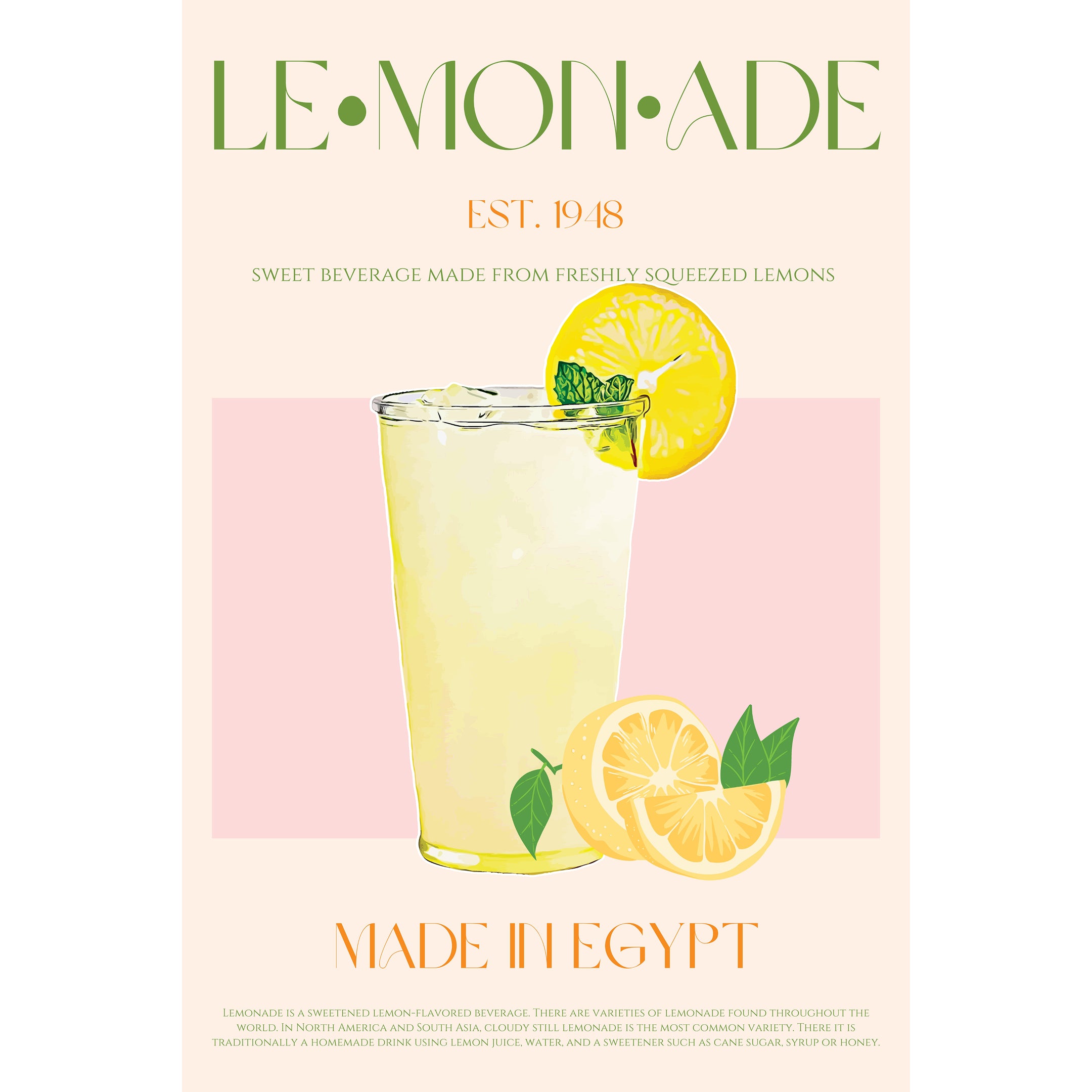 Lemonade Poster Print