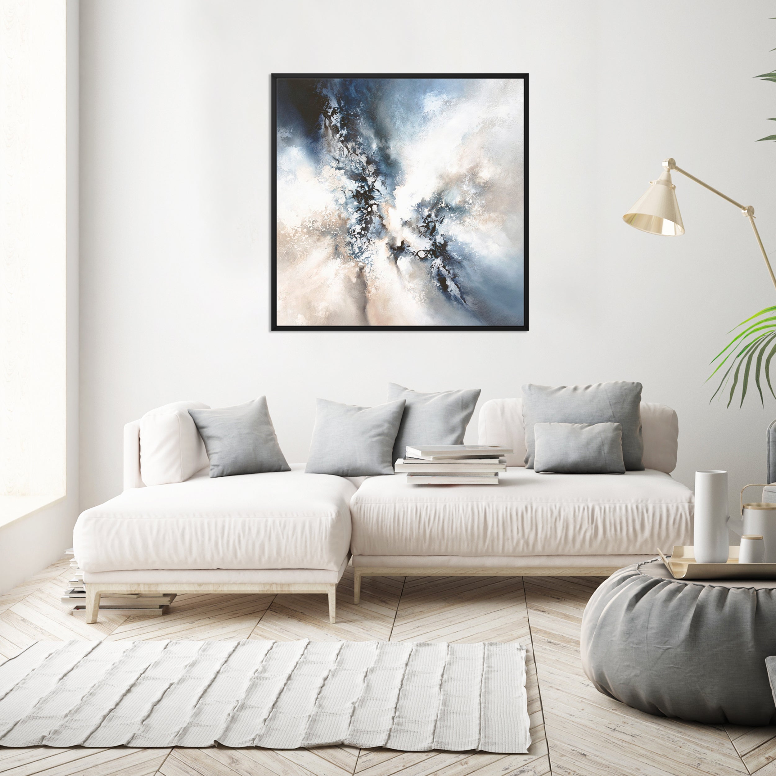 Unbound II Square Framed Printed Canvas - Mala Art Co.