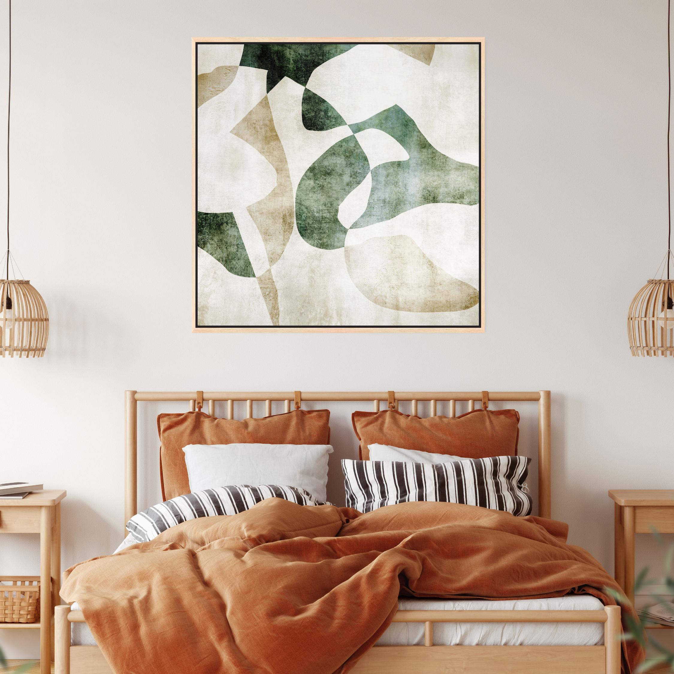 Soraya Square Framed Printed Canvas - Mala Art Co.