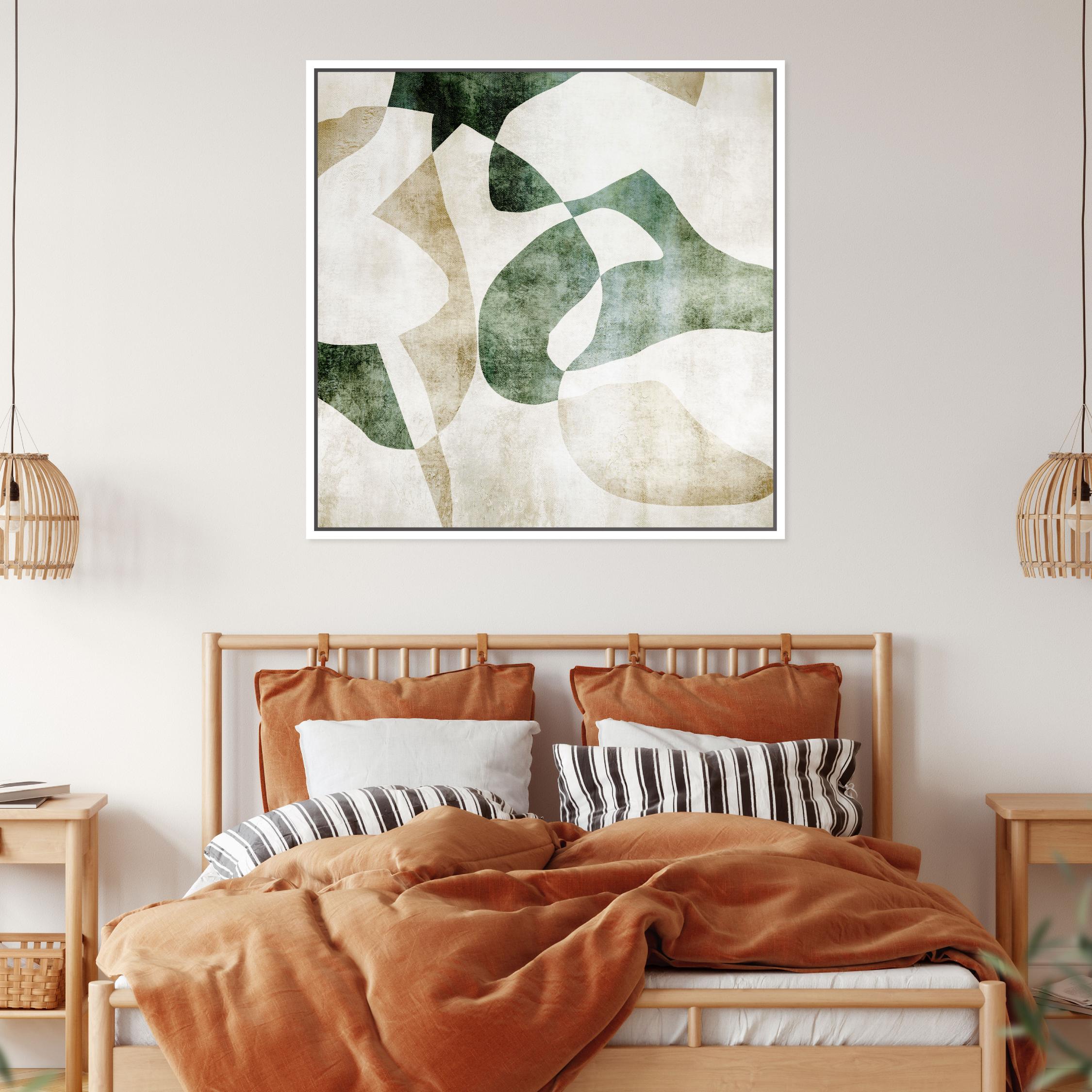 Soraya Square Framed Printed Canvas - Mala Art Co.