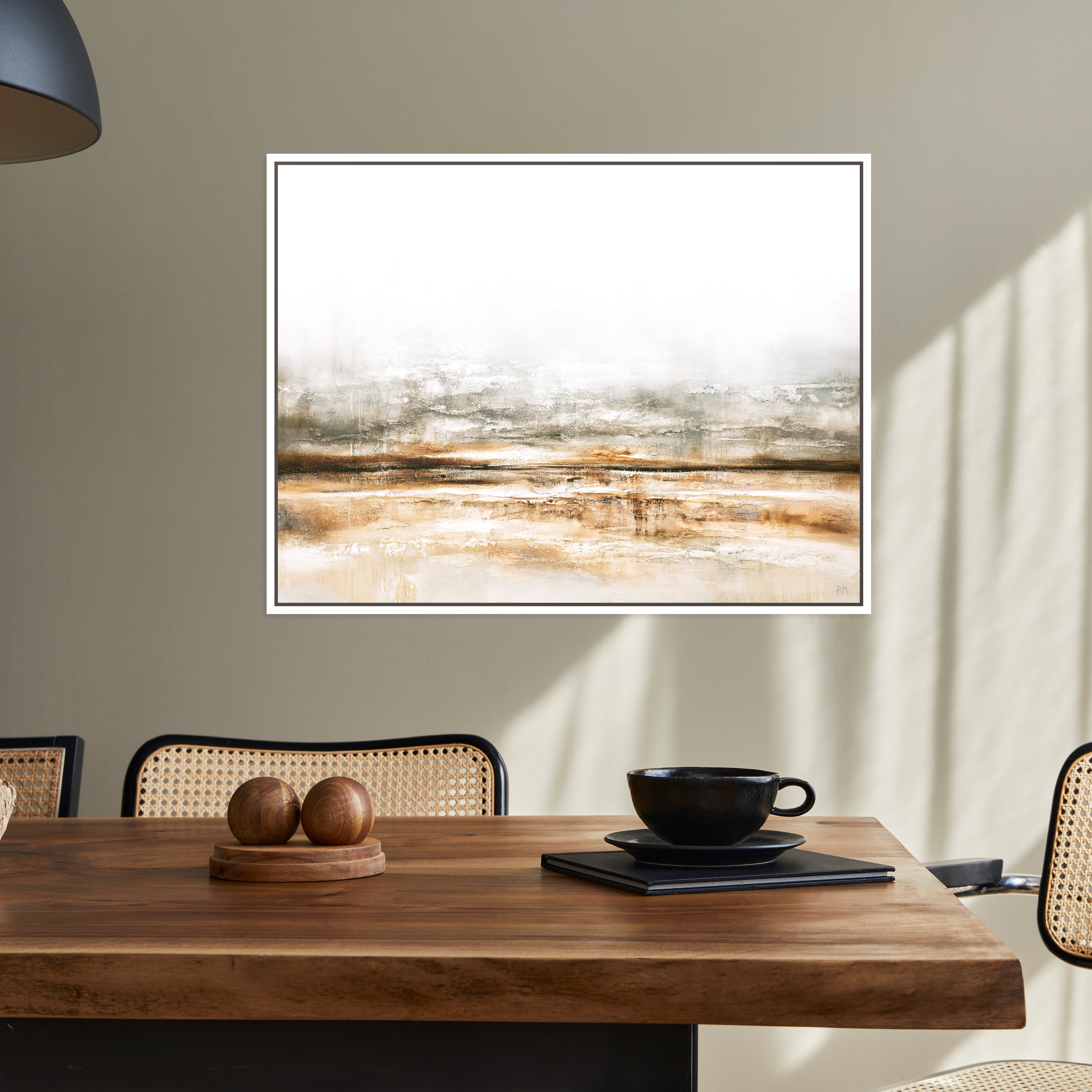 Embers Landscape Framed Printed Canvas - Mala Art Co.