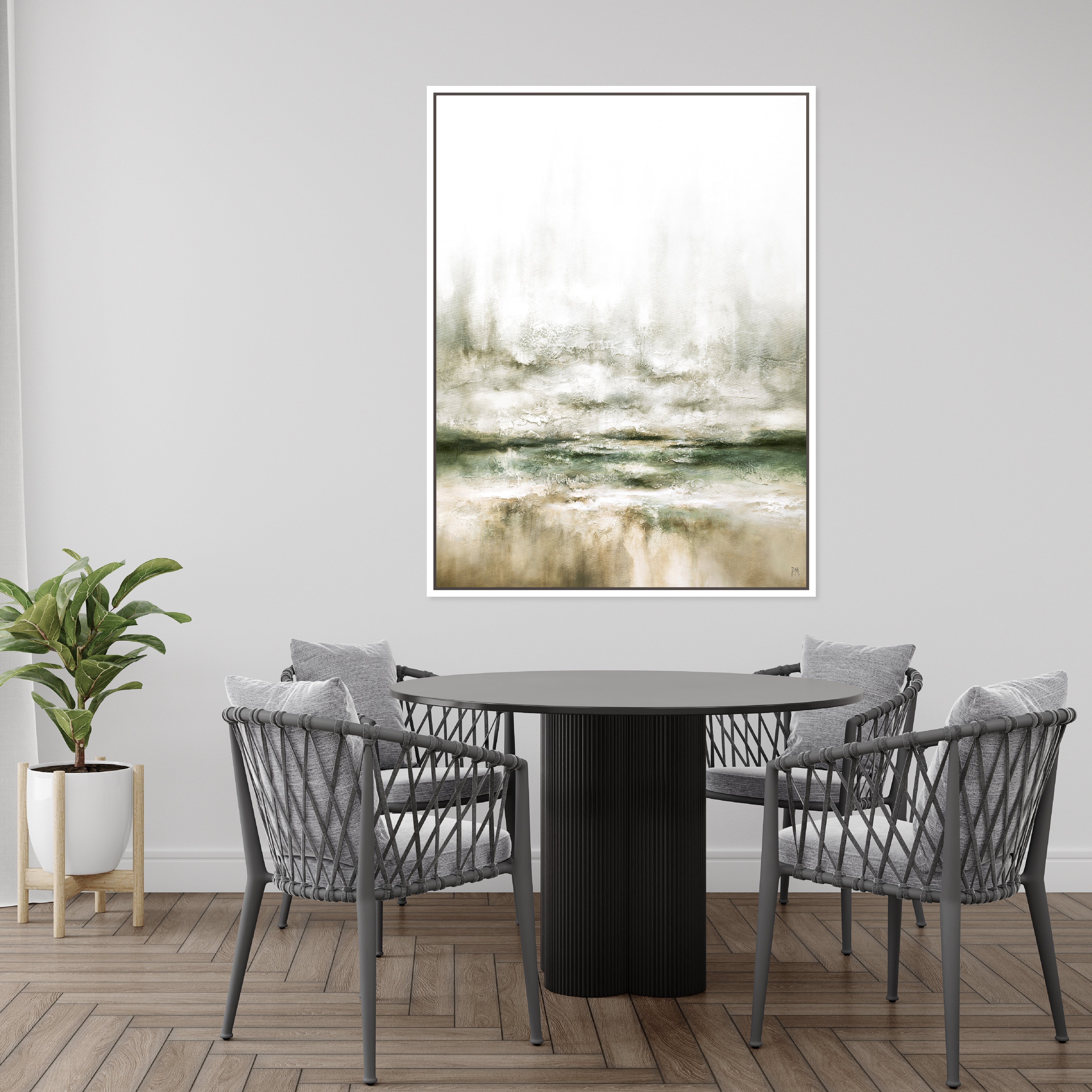 Moods Portrait Framed Printed Canvas - Mala Art Co.