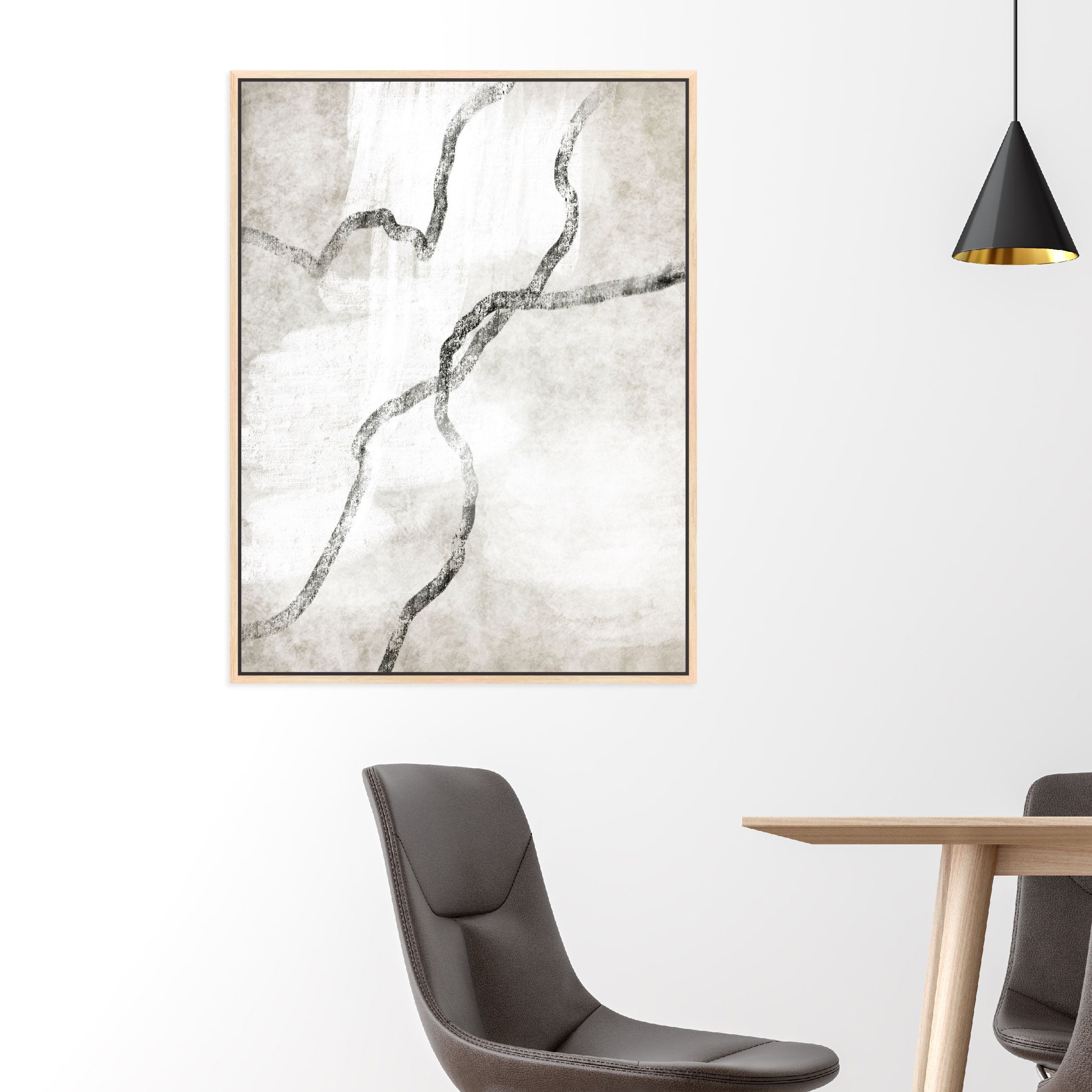 Modo II Portrait Framed Printed Canvas - Mala Art Co.