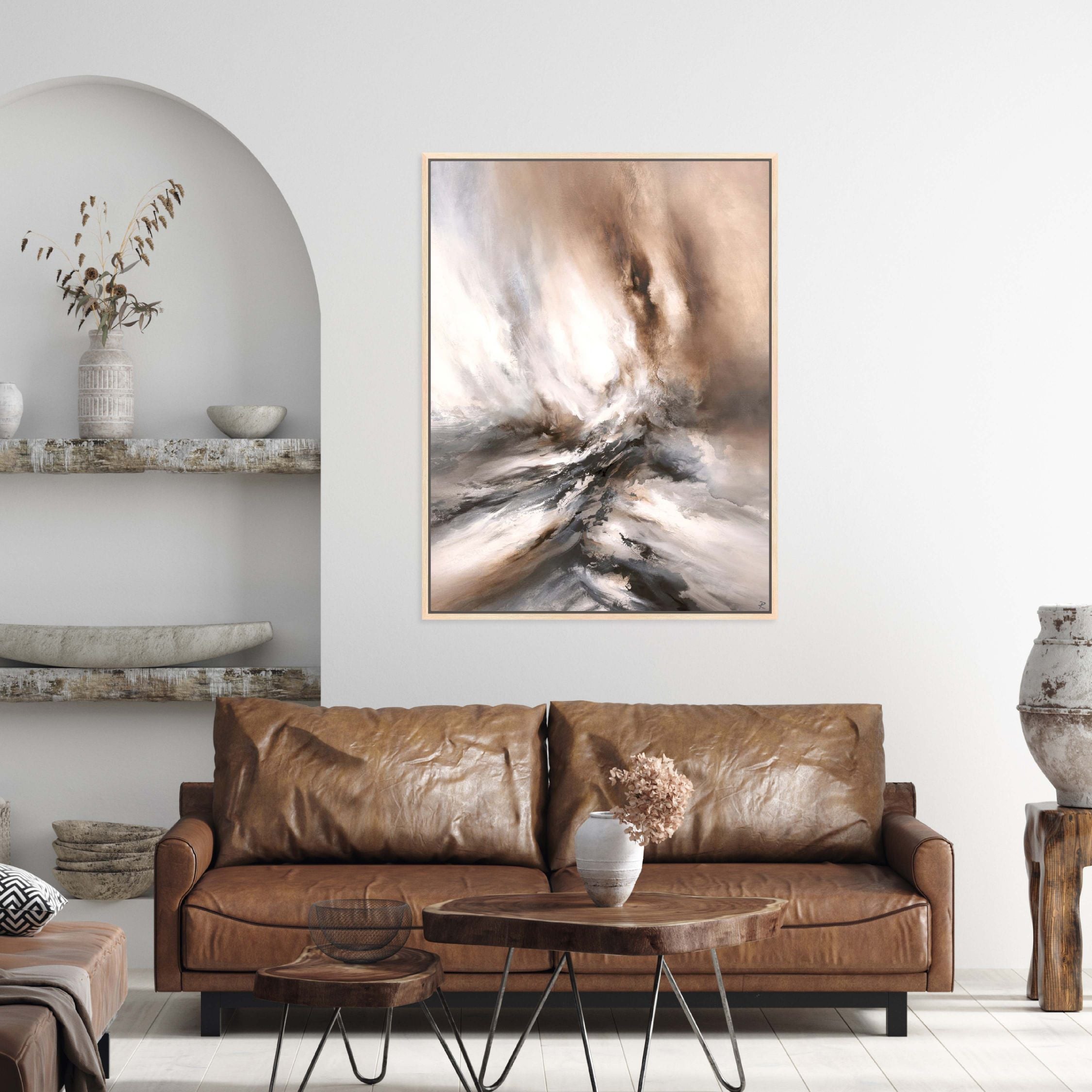 Awakening Portrait Framed Printed Canvas - Mala Art Co.