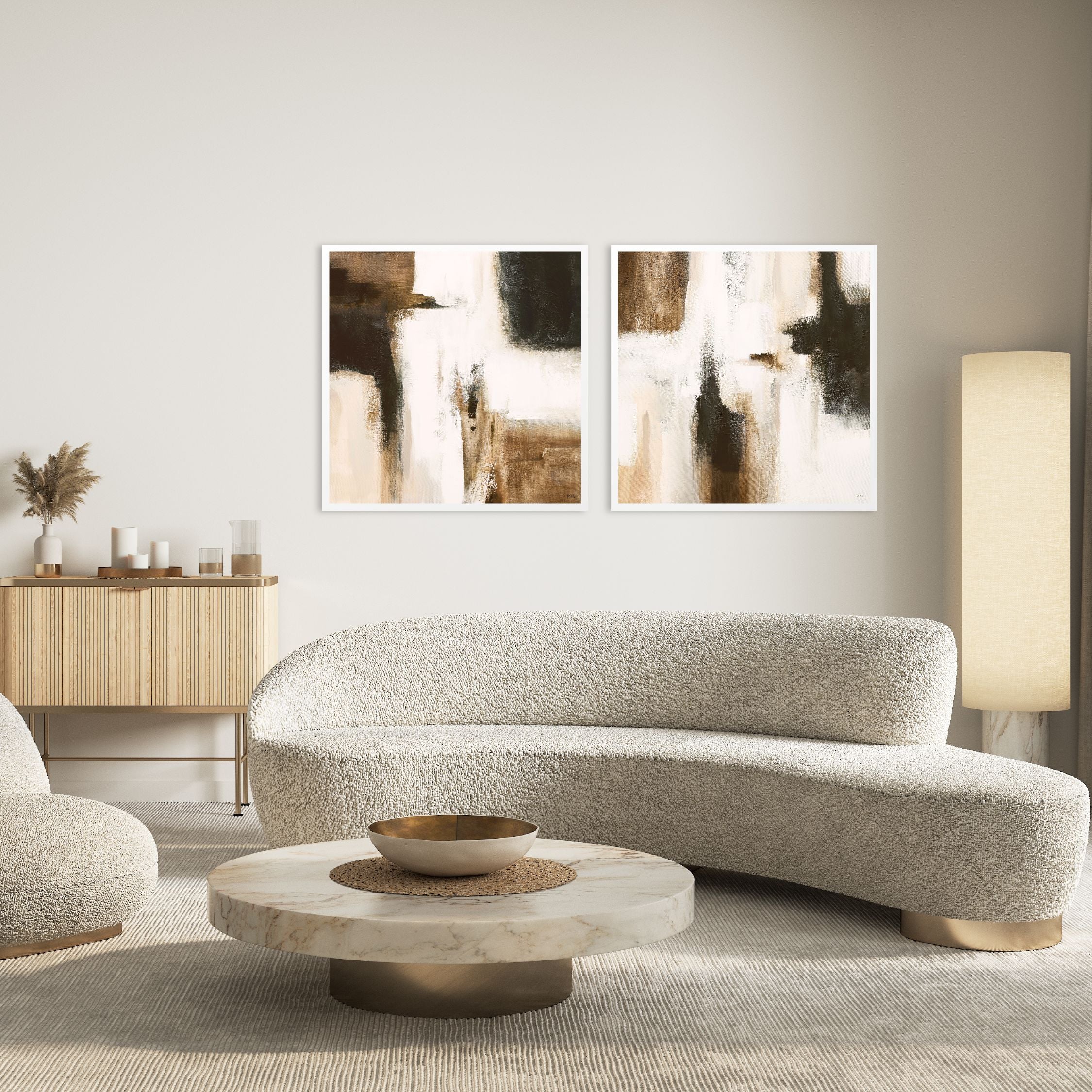 Casa I Square Framed Printed Canvas - Mala Art Co.