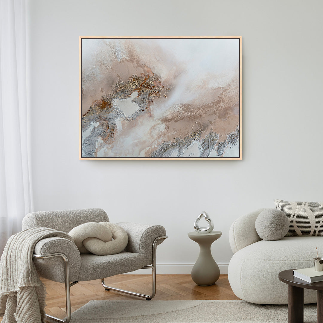 Encounter Framed Printed Canvas
