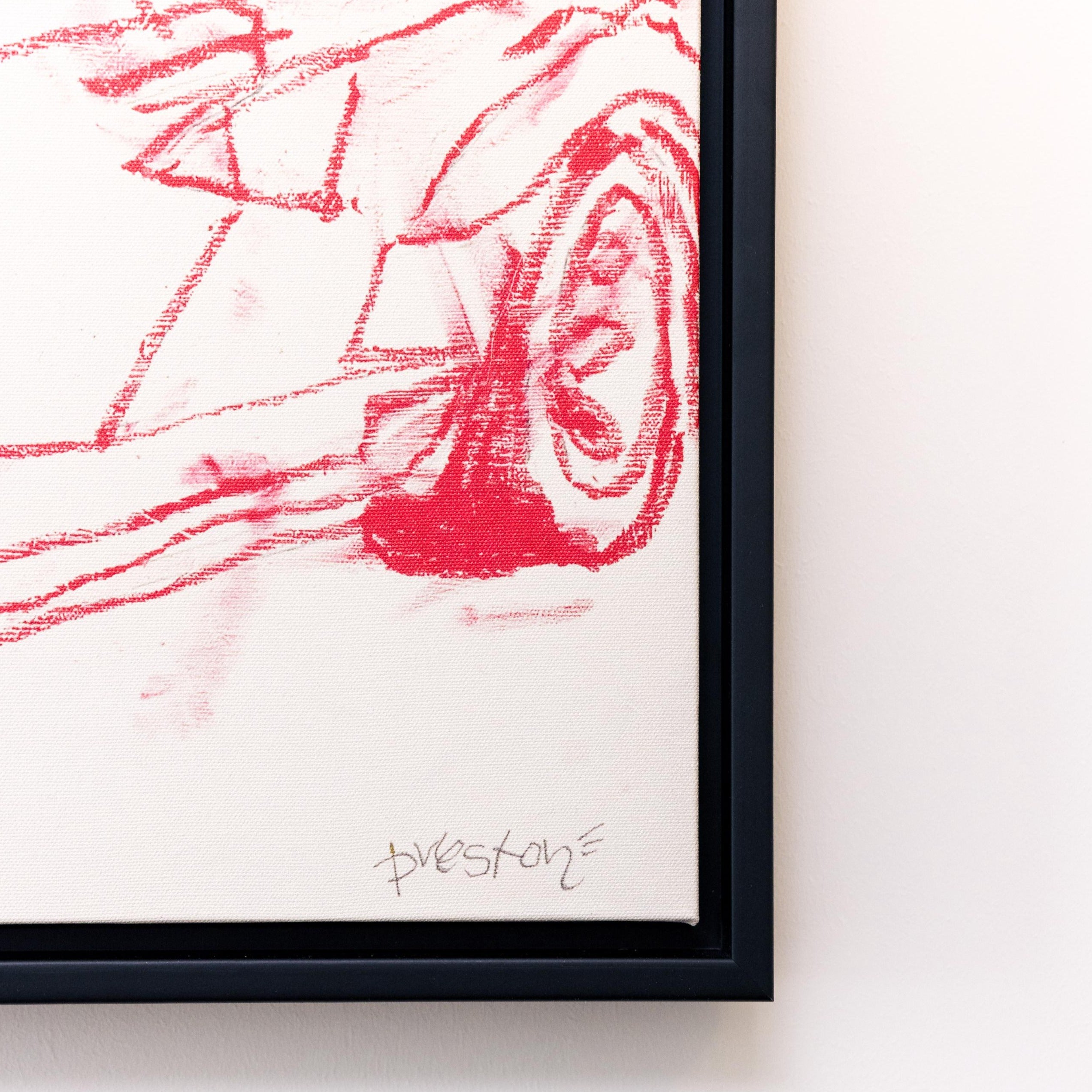 Wild Card (Mt.Countach) Portrait Framed Printed Canvas - Mala Art Co.