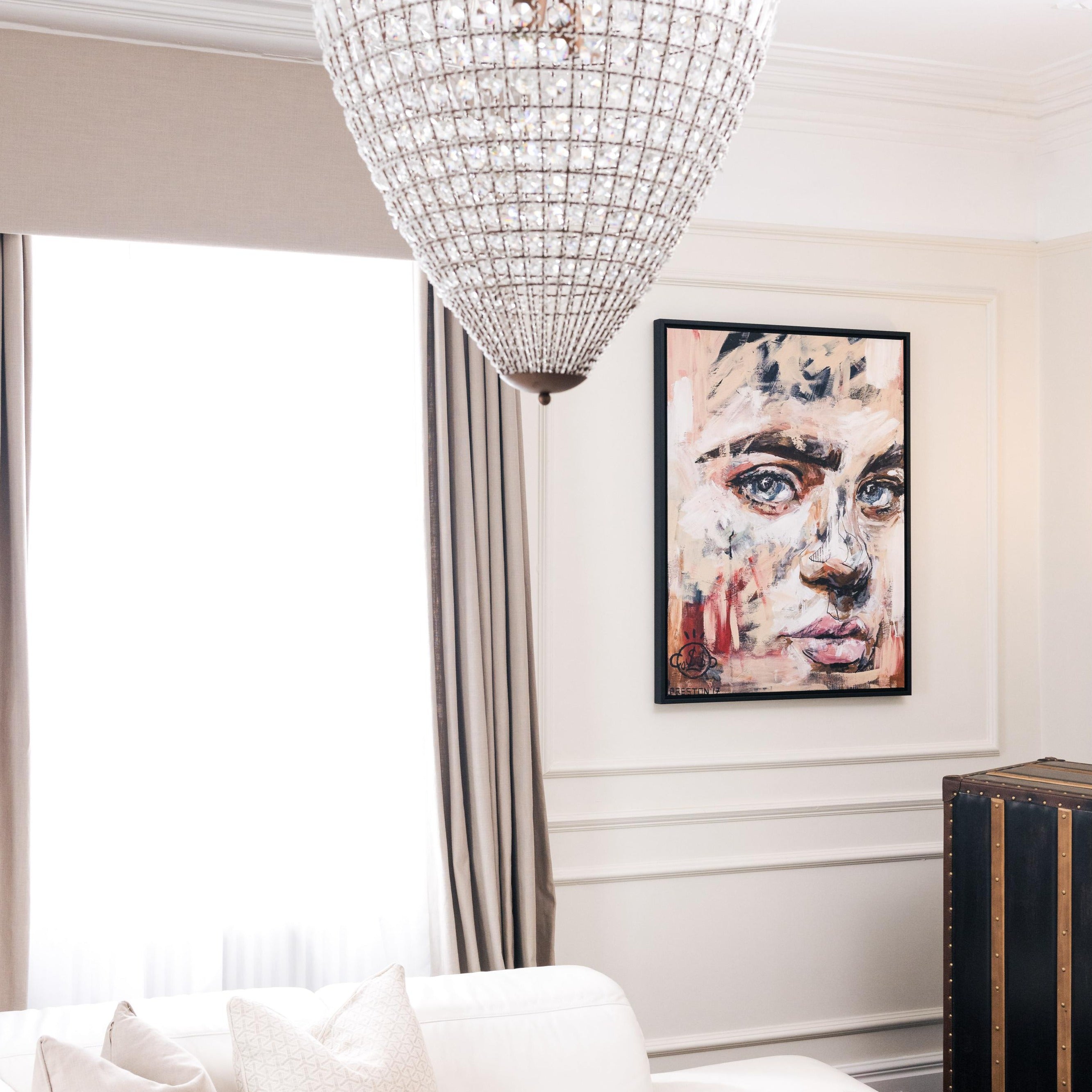 Something From Nothing Portrait Framed Printed Canvas - Mala Art Co.