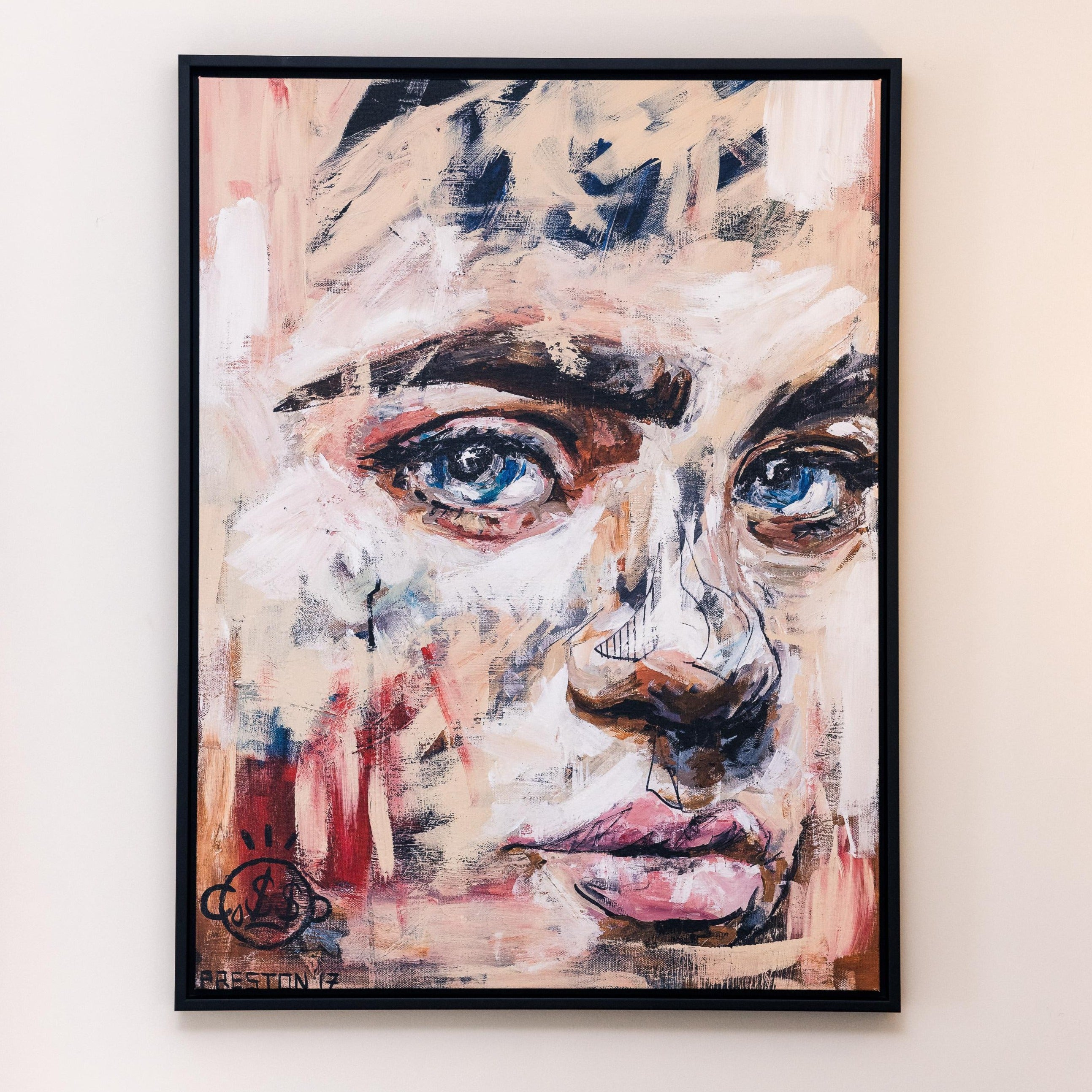 Something From Nothing Portrait Framed Printed Canvas - Mala Art Co.