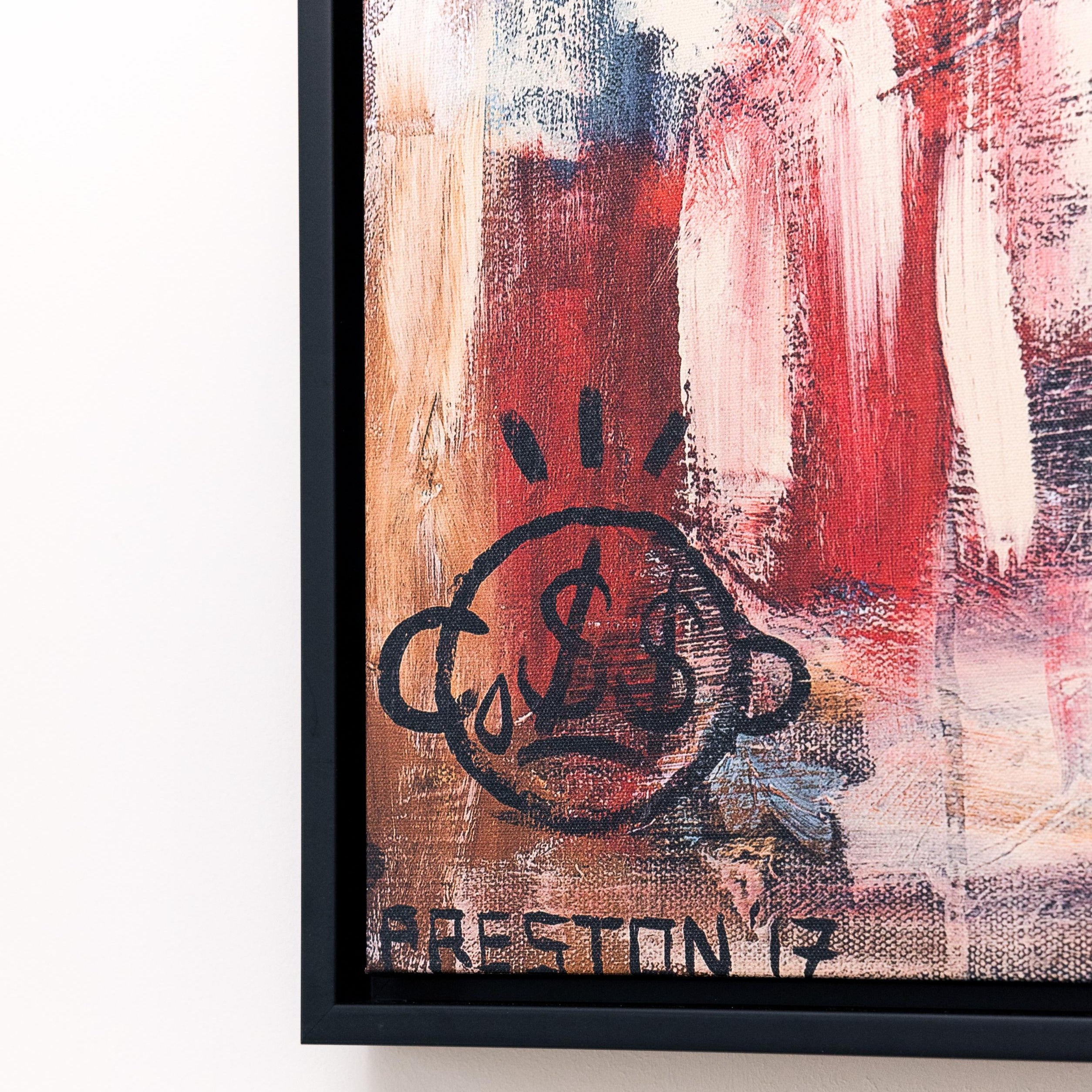 Something From Nothing Portrait Framed Printed Canvas - Mala Art Co.