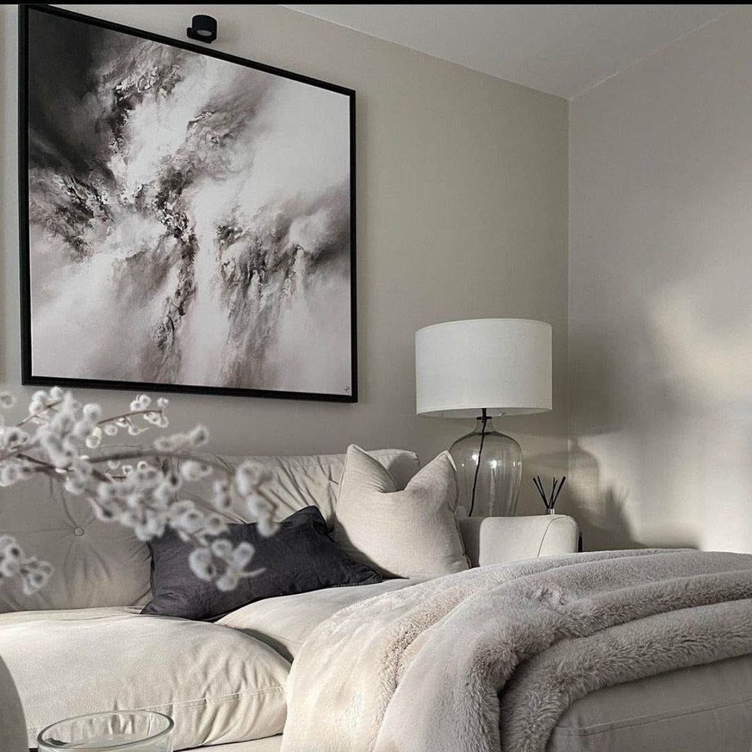 Fusion I Square Framed Printed Canvas - Mala Art Co.