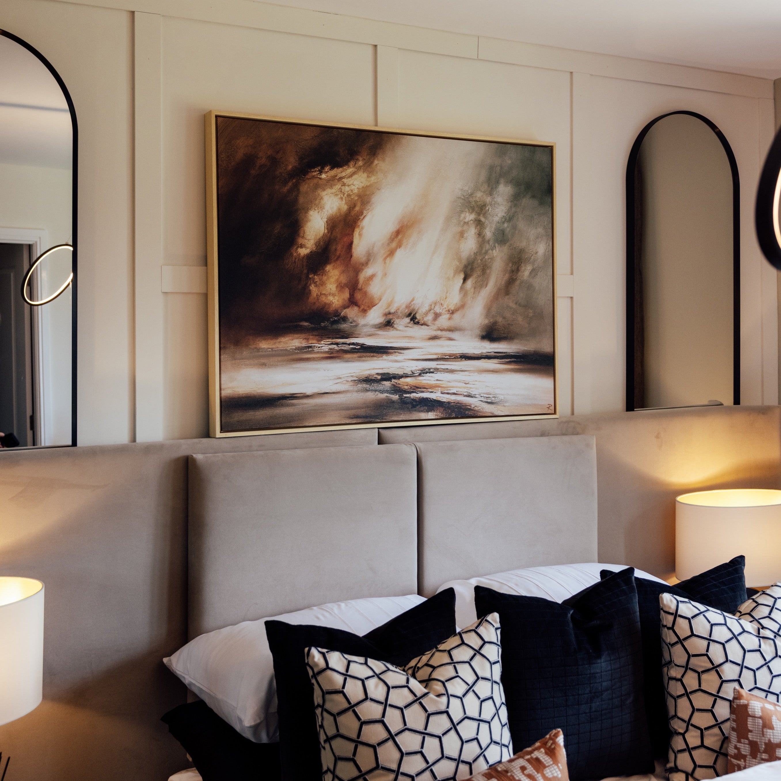 Light Within Landscape Framed Printed Canvas - Mala Art Co.