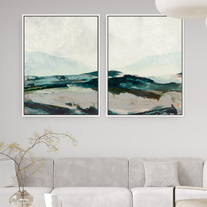 Mountains Framed Canvas Set of 2 - Mala Art Co.