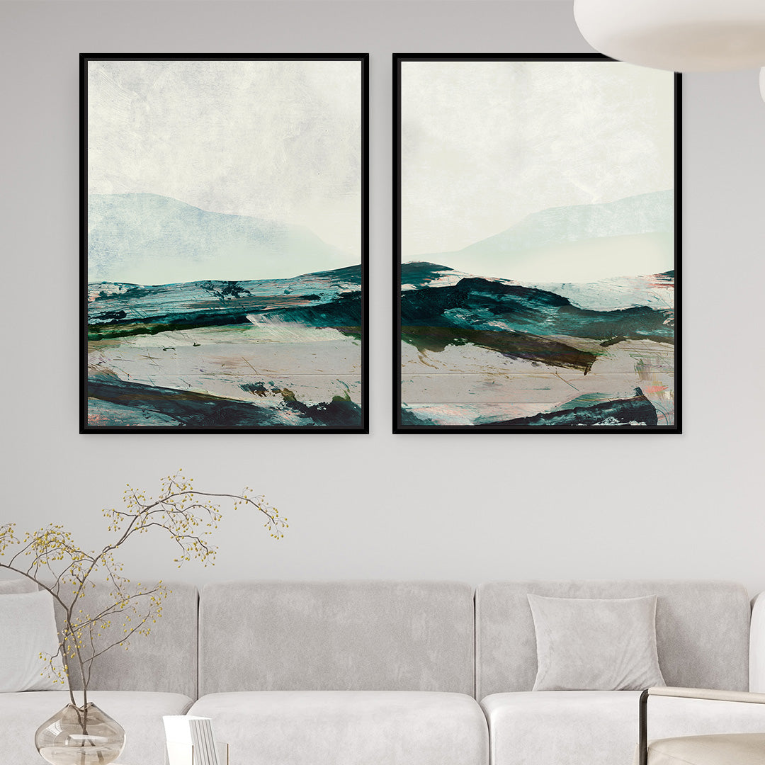 Mountains Framed Canvas Set of 2