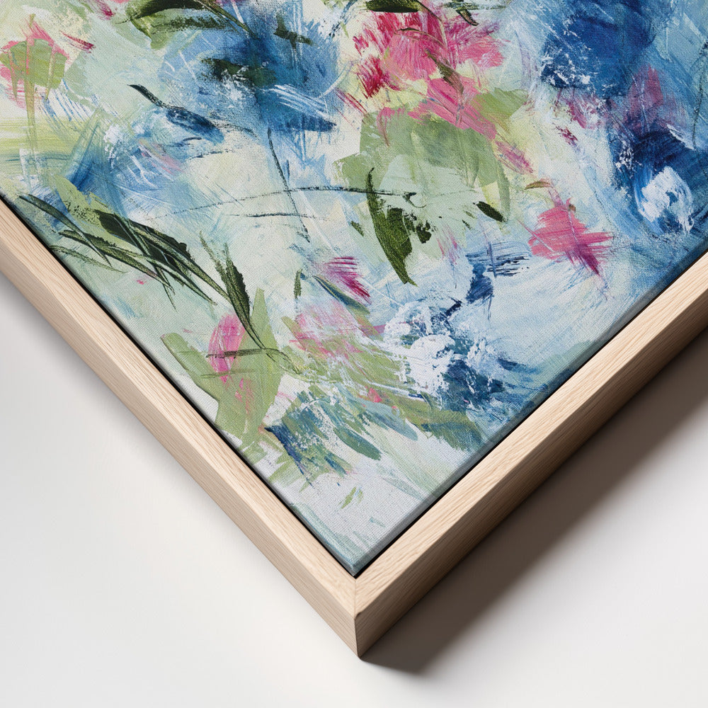 Ferns Square Framed Printed Canvas - Mala Art Co.