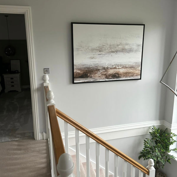 Echoes Landscape Framed Printed Canvas - Mala Art Co.