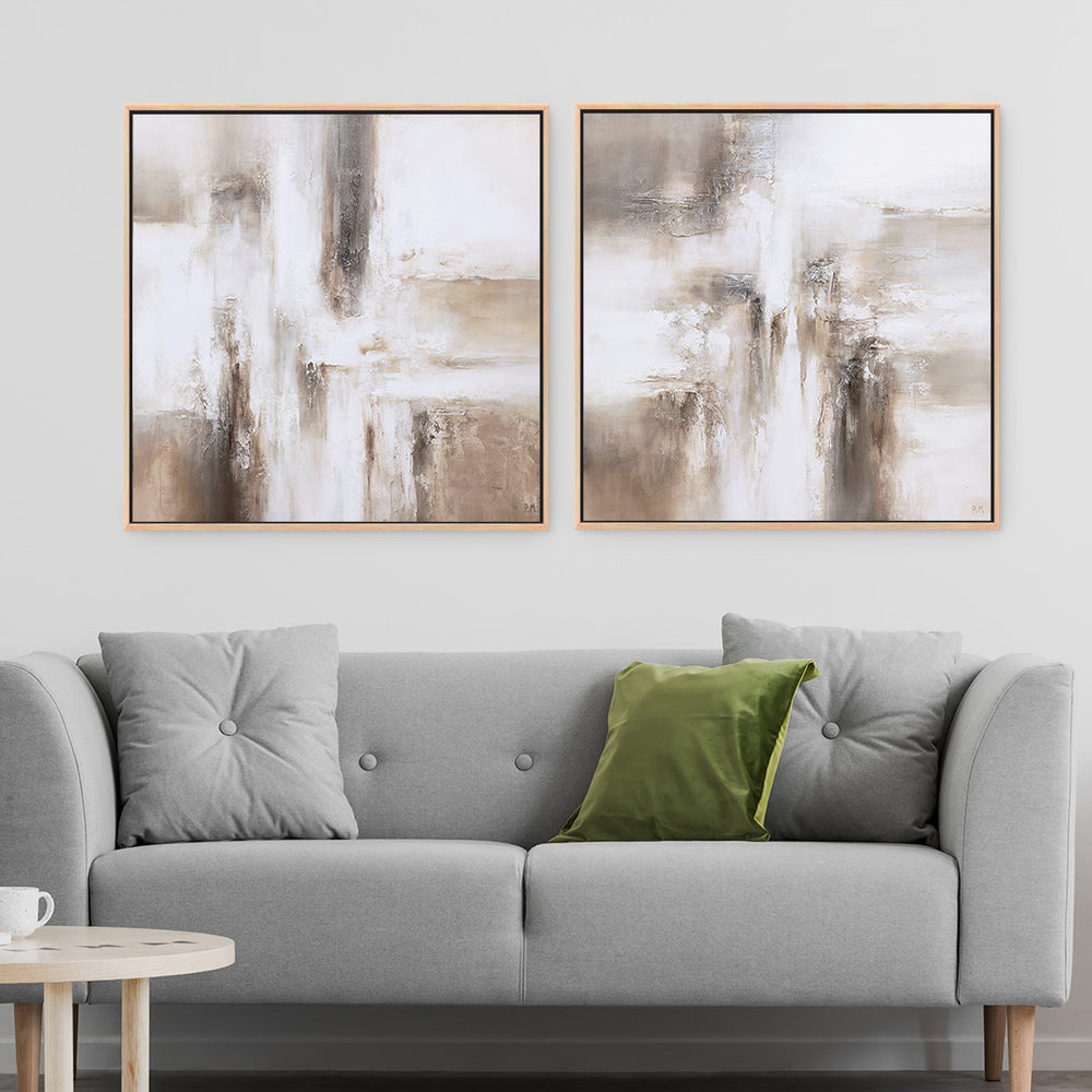 Mimi Square Framed Canvas Set of 2 - Mala Art Co.