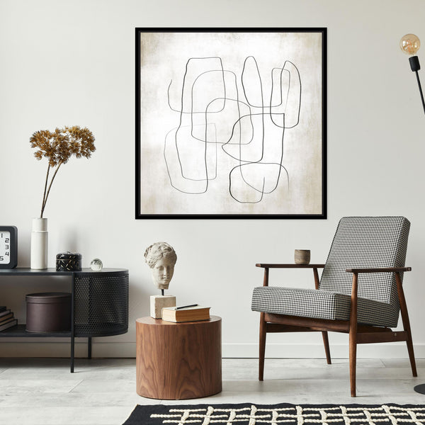 Fina I Square Framed Printed Canvas - Mala Art Co.