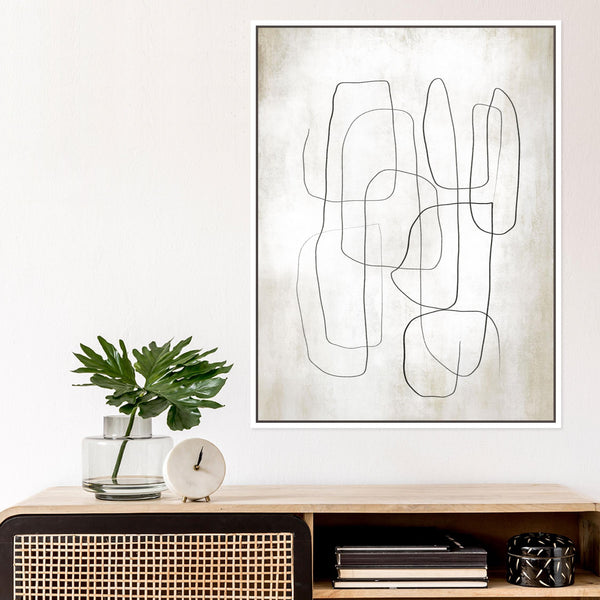 Fina I Portrait Framed Printed Canvas - Mala Art Co.