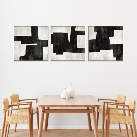 Fabio Square Framed Canvas Set of 3