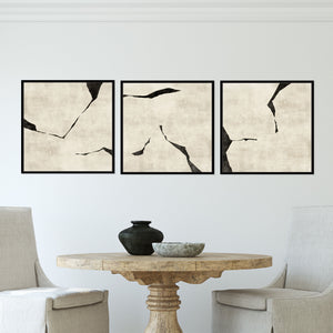Oslo Square Framed Canvas Set of 3 - Mala Art Co.