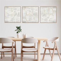 Stylo Square Framed Canvas Set of 3 - Mala Art Co.