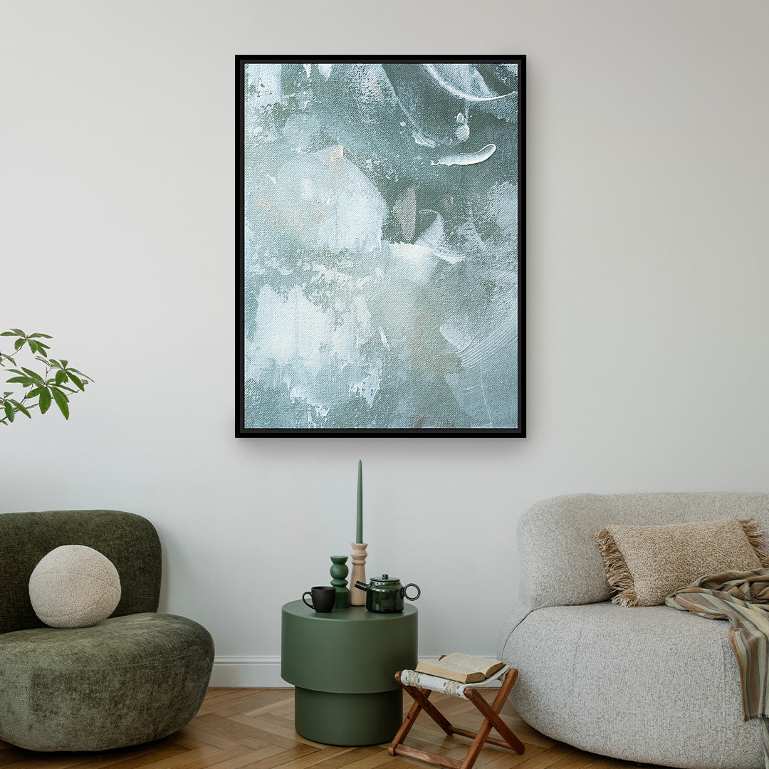 Emerald Acrylic Portrait Framed Printed Canvas - Mala Art Co.