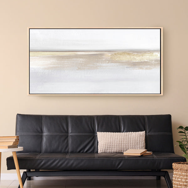 Gold Light Panoramic Framed Printed Canvas - Mala Art Co.