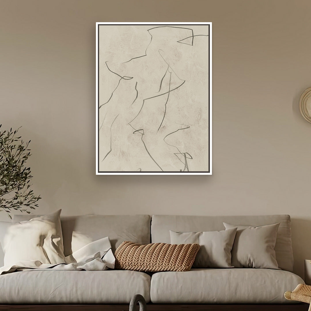 Realised Portrait Framed Printed Canvas - Mala Art Co.