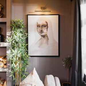 M.Lisa 2 Portrait Framed Printed Canvas - Mala Art Co.