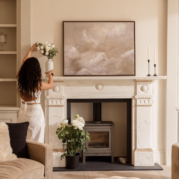 Cloud Framed Printed Canvas - Mala Art Co.