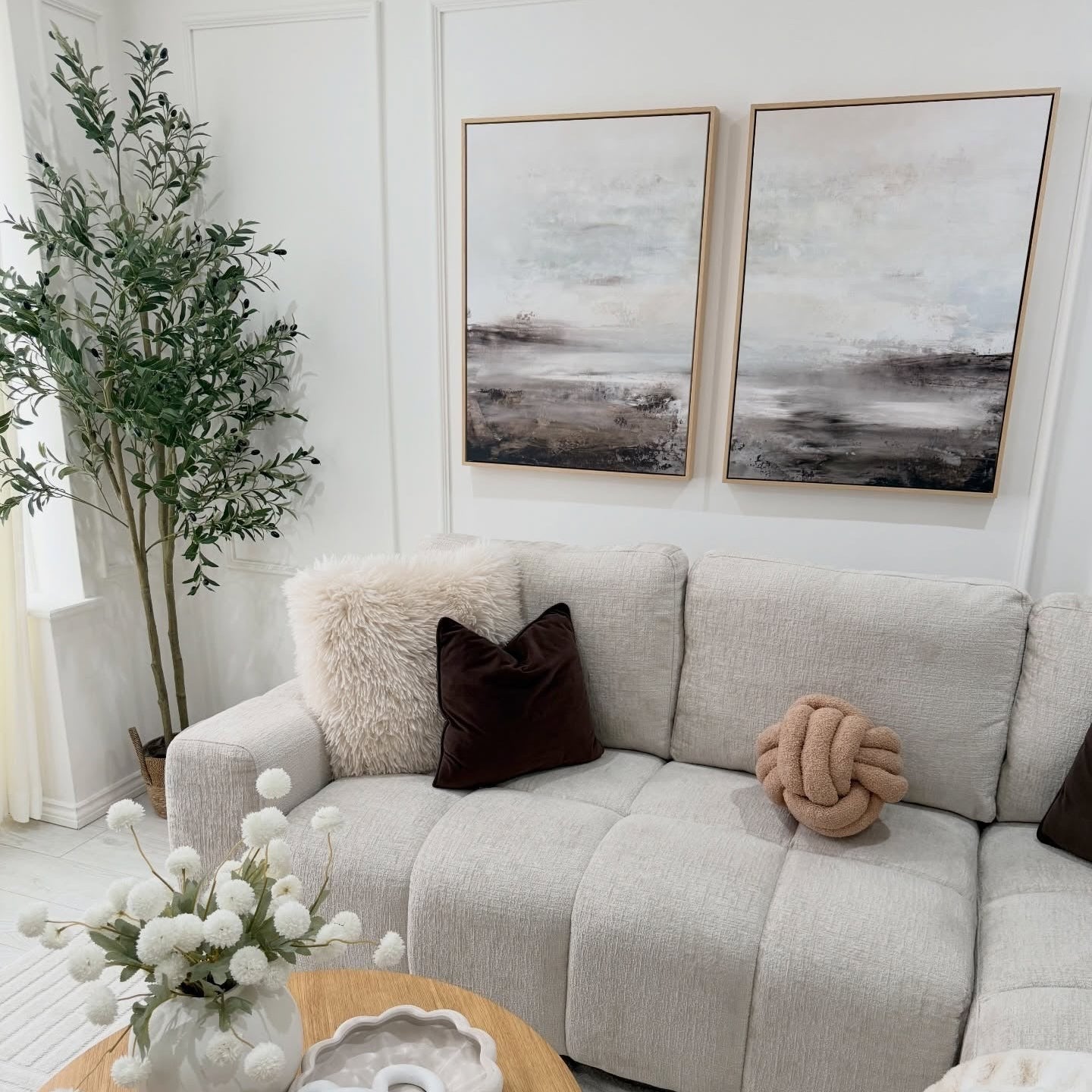 Downtempo Framed Canvas Set of 2 - Mala Art Co.