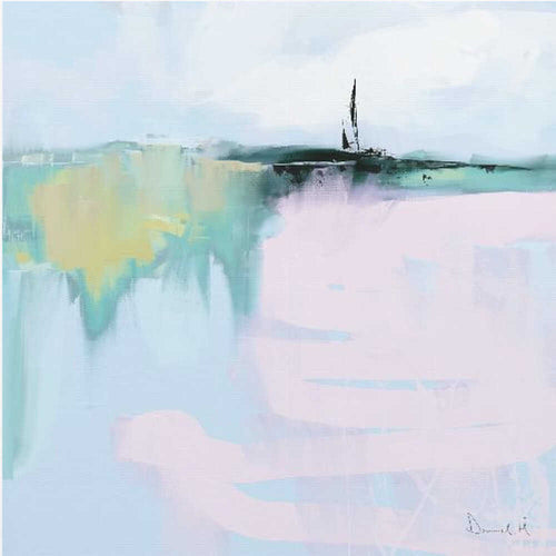 Horizon Square Framed Printed Canvas - Mala Art Co.