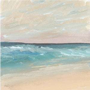 Bay Waves Square Framed Printed Canvas - Mala Art Co.